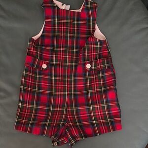 Plaid Kids Overalls